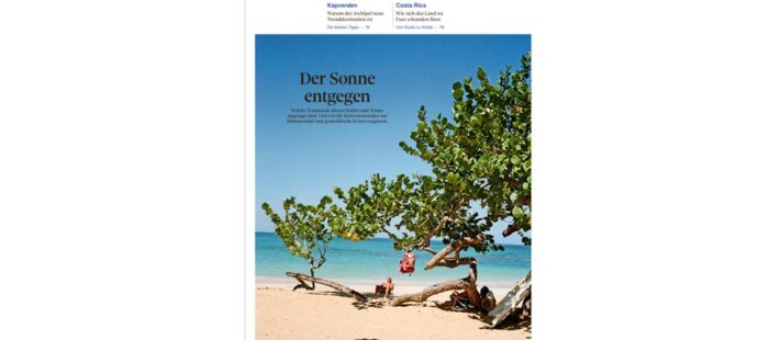 SSZ Schweizer Sonntagszeitung (Swiss national newspaper) – Royal Malewane feature